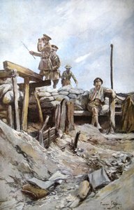 Ufficiali britannici, 1914 da Francois Flameng